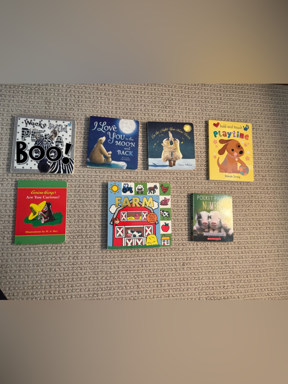 Board Book ; Set of 7 ; Flap Books, Touch & Feel